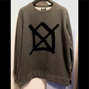 Side Zips Crewneck Sweatshirt by HOBO Size S